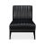 Contemporary Contemporary Black Leather Accent Chair For Sale - Image 3 of 12