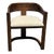 Solid Walnut Dining Chair in Manner of Onassis Chair by Karl Springer Mid-Century Modern For Sale