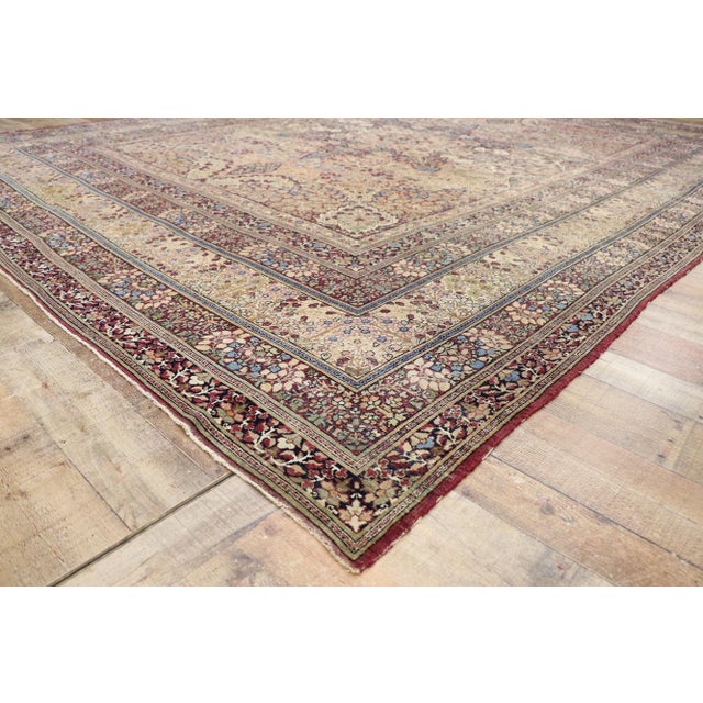Antique Persian Kermanshah Rug - 10'03 X 13'00 For Sale In Dallas - Image 6 of 10