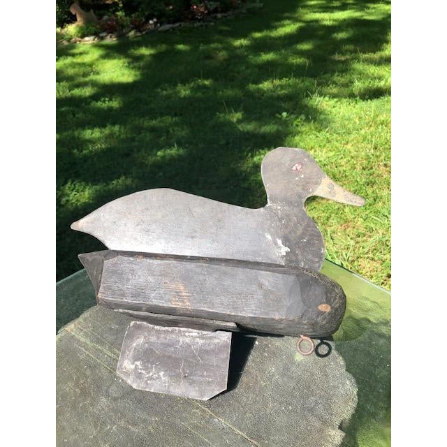 Early Antique Wood and Metal Duck Decoys Chairish