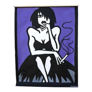 1980's Pop Art Window Shade Roller for Window or Walls