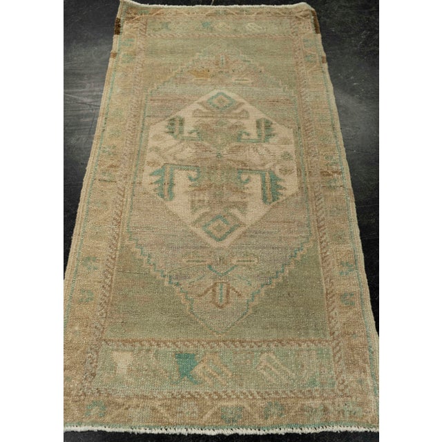 Turkish Mini Rug Oriental Hand Knotted Vintage Rug 1'10" x 3'7" #21026 Explore a curated collection of hallway runners,...