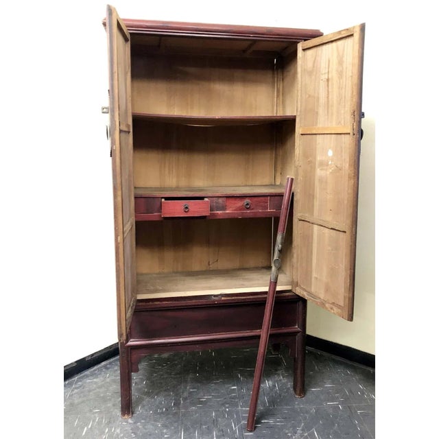 Antique Chinese Ming Cabinets (A Pair), Circa 1800-1849 For Sale - Image 11 of 12
