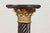 Metal Pair of Black Carrara Marble Twisted Pedestals with Bronze Corinthian Capitals For Sale - Image 7 of 15