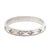 Stones: diamonds, 13 stones round brilliant cut 1 mm approximately .06 total carats G-H color, VS2-SI1 clarity Ring Size 5...