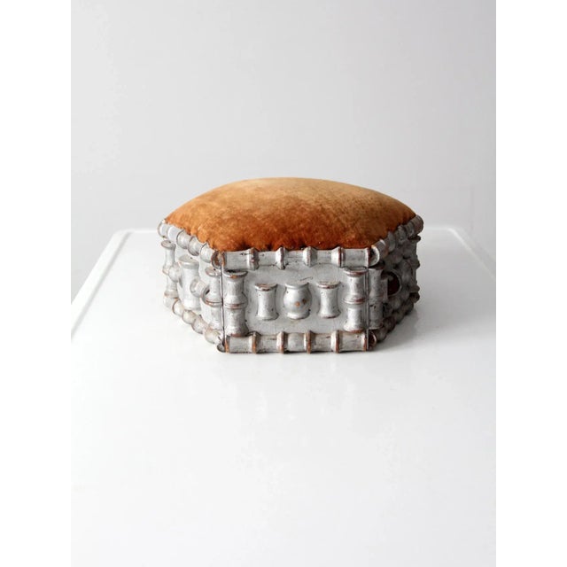 Antique Spool Art Footstool For Sale - Image 13 of 13