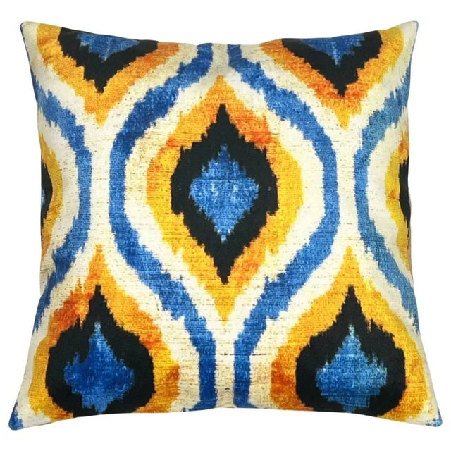 Pasargad Turkish Style Ikat Pillow For Sale - Image 4 of 4