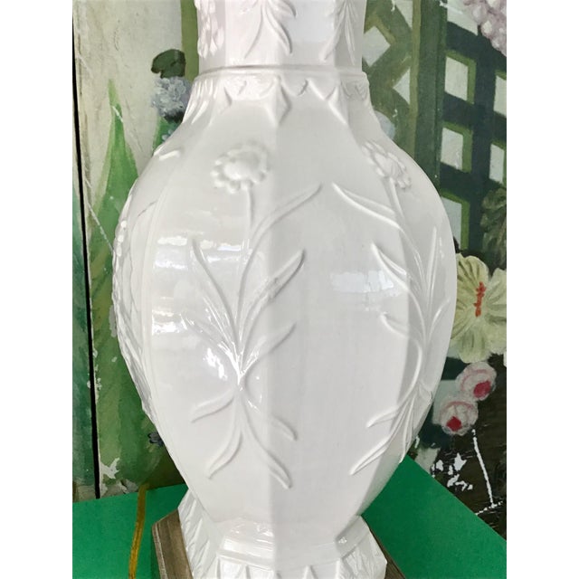 1960s Frederick Cooper Blanc De Chine Lamps With Shades - a Pair For Sale - Image 9 of 11