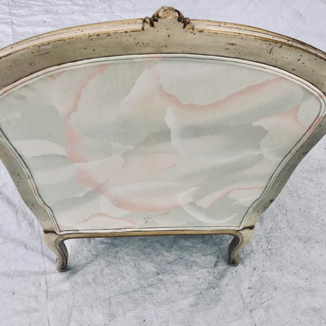 Vintage French Provincial Upholstered Lounge Chair For Sale - Image 12 of 13