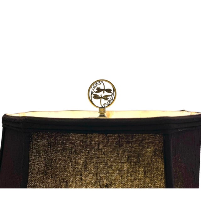 Mid 20th Century Lamp Chinese Scholar on Horse Metal and Wood Old Vintage Oriental Decor For Sale - Image 11 of 12