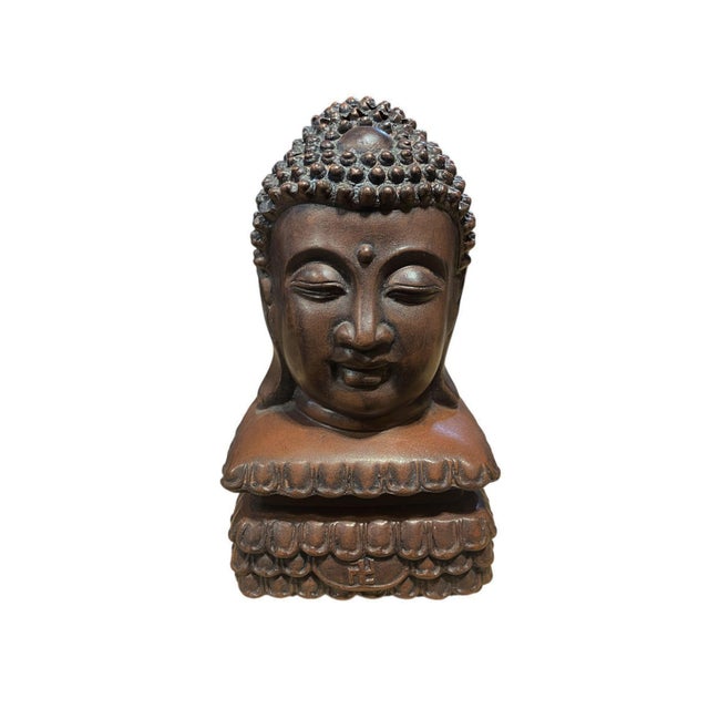 Superb Asian Ceramic hand made lidded incense burner with Buddha Head Buddha is valued everywhere throughout the world. He...