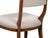 Wood Klismos Dining Chairs in Antiqued Walnut and Cream, Sets of 2 For Sale - Image 7 of 11