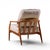 Brown Milo Baughman for Thayer Coggin Mid Century Walnut Lounge Chairs - Pair For Sale - Image 8 of 12