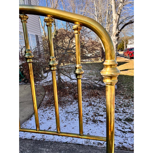 Vintage Arched Double / Full Size Bed by Brass Beds of Virginia For Sale - Image 4 of 12
