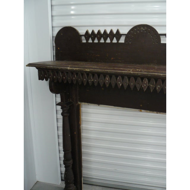 Early 20th C. Folk Art Pine Mantle For Sale - Image 16 of 18