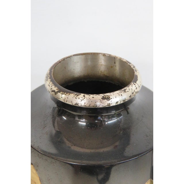 Japanese Mixed Metal Vessels Set of 4 Chokin Style Decorative Containers 5038b For Sale - Image 18 of 18