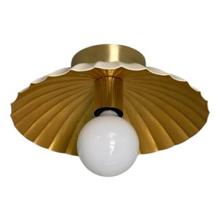 Cream Color Ceiling Flush Mount Lamp For Sale