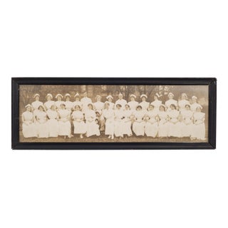 Early 20th C. Nurses and Doctors Panoramic Photo C.1900-1910 For Sale