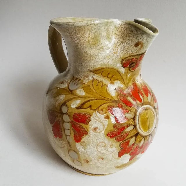 Mid-Century Italian Ceramic Jug by Elio Schiavon For Sale - Image 3 of 5