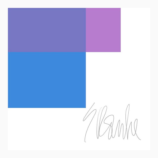 Not Yet Made - Made To Order The Interaction of Purple and Blue Fine Art Print 25" X 30" by Liz Roache For Sale - Image 5 of 6