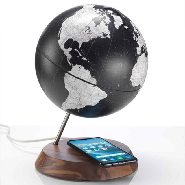 Wood Bridge Black Globe by Zoffoli Mappamondi For Sale - Image 7 of 7