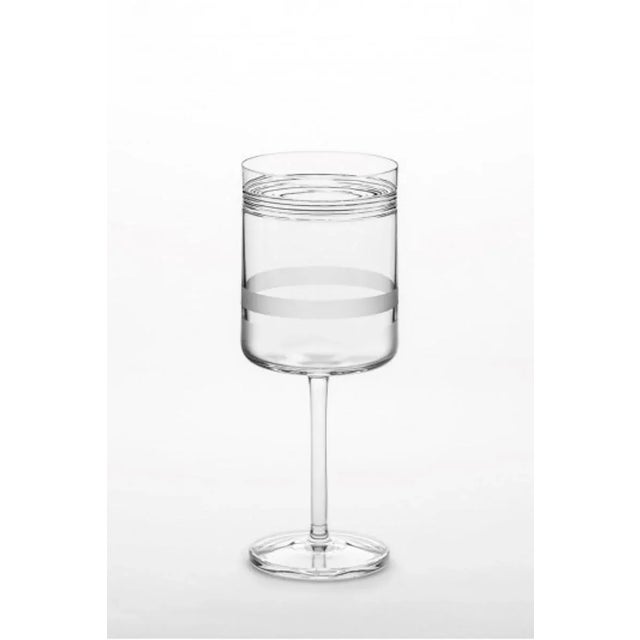 Irish Handmade Crystal No I Red Wine Glass by Scholten & Baijings for J. HILL's Standard For Sale - Image 6 of 6