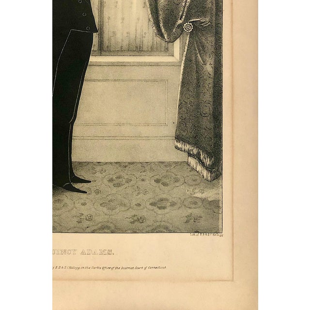 President John Quincy Adams, in a 1931 Facsimile Reissue of the 1844 Silhouette Lithograph, by William Henry Brown For Sale In San Francisco - Image 6 of 8