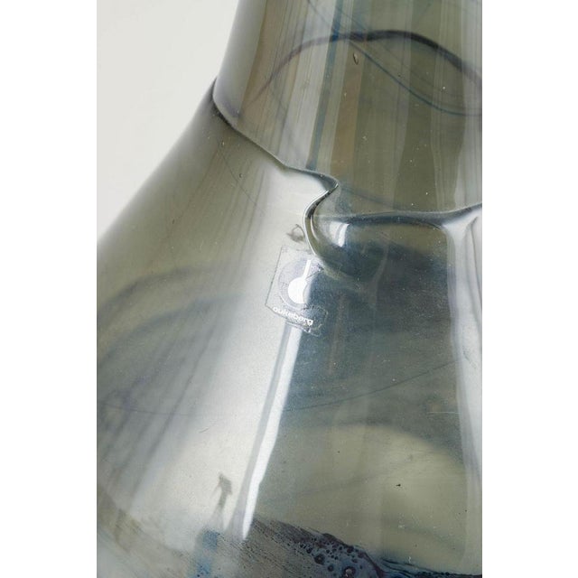 Large Pear-Shaped Art Glass Vase from Pukeberg Glasbruk, 1970s For Sale - Image 4 of 5