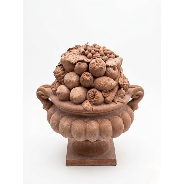 A Pair of Vintage Italian Terracotta Fruit Baskets For Sale - Image 4 of 12