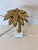 Hollywood Regency Vintage Hollywood Regency Brass Palm Tree Sculpture on Marble Base For Sale - Image 3 of 3