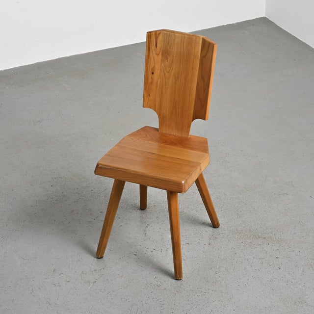 Wood Model S28 Chairs by Pierre Chapo, France, 1965, Set of 4 For Sale - Image 7 of 16