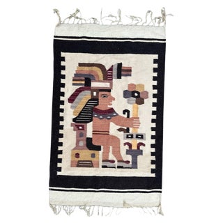 Vintage Mexican Tapestry, 1980s For Sale