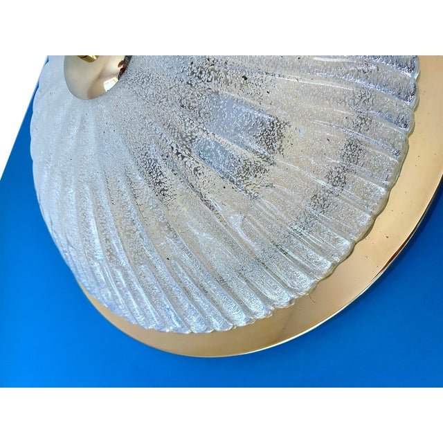 Large Vintage Glass Hanging Light from Schröder, 1960s For Sale - Image 6 of 16