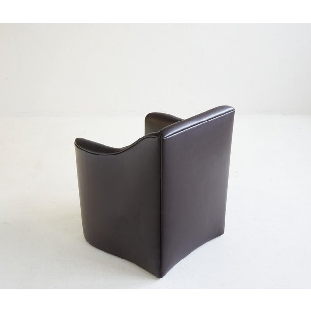 Buffalo Leather Chairs by Luigi Massoni and Pier Giorgio Cazzaniga for Matteo Grassi, 1990s, Set of 8 For Sale - Image 7 of 10