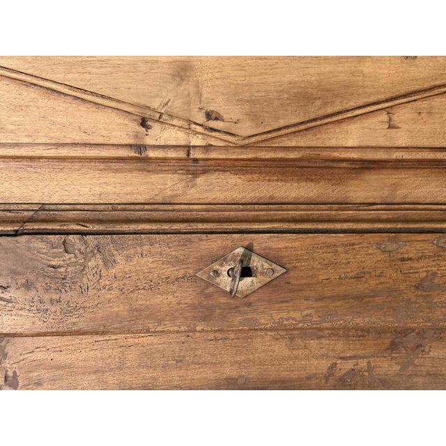 Antique Walnut Cabinet with Diamond-Shaped Door, 1800s For Sale - Image 3 of 5