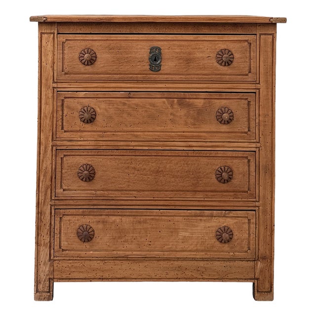 Antique Country Chest of Drawers in Pine, 1890s For Sale