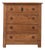 Antique Country Chest of Drawers in Pine, 1890s For Sale