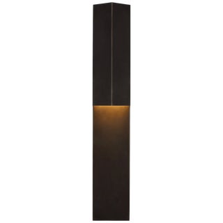 Kelly Wearstler for Visual Comfort Signature Rega 30" Folded Sconce in Bronze For Sale