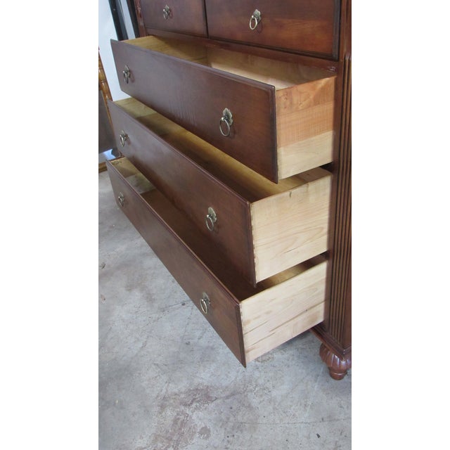 1980s Ethan Allen British Classics Chest Dresser Designer Cherry For Sale - Image 14 of 14