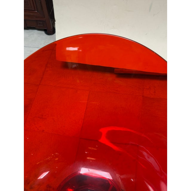 Shell Philippe Starck for Kartell Ero/S Swivel Chair, Red For Sale - Image 7 of 12