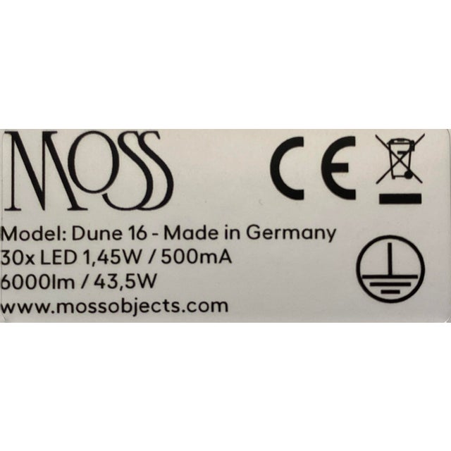 Dune 16 Curve Chandelier with Silver Anodized Shades by Daniel Becker For Sale - Image 15 of 16