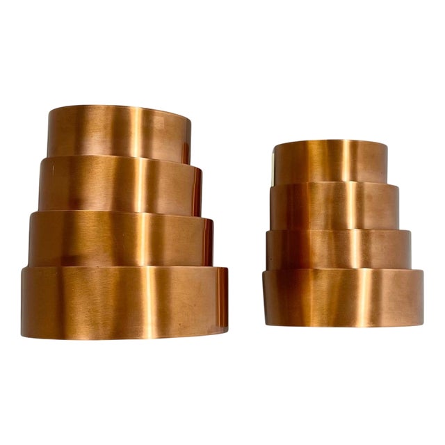 Vintage Swedish Copper Wall Lights from Hans-Agne Jakobsson Markaryd, 1960, Set of 2 For Sale