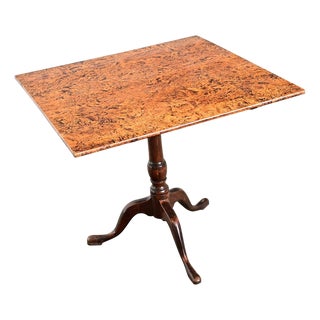 Swedish 19th Century Square Tilt-top Table For Sale