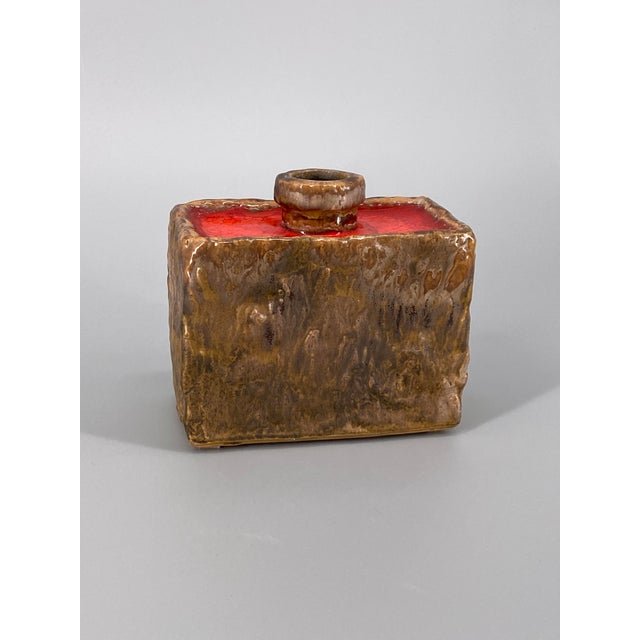 Fat Lava Glazed Studio Ceramic Vase by W. Goebel, West Germany, 1967 For Sale - Image 13 of 13