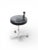 GoodForm Mid 20th Century Industrial Chrome and Black Swivel Work Stool Chair by Adjusto For Sale - Image 4 of 12