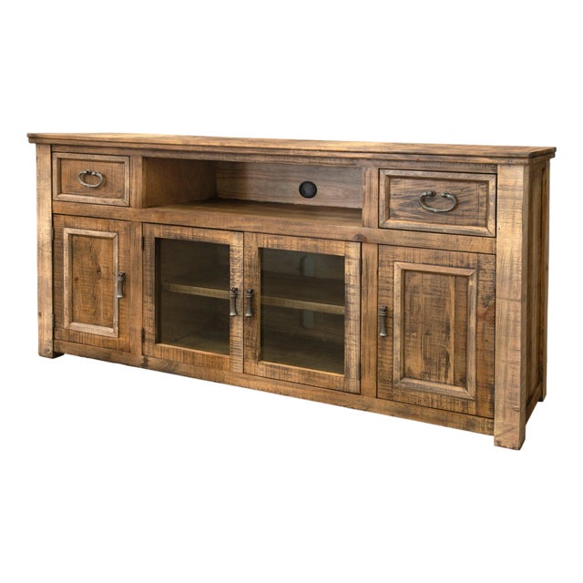 Westwood Rustic Solid Wood Tv Stand - 60", 70", 80" For Sale