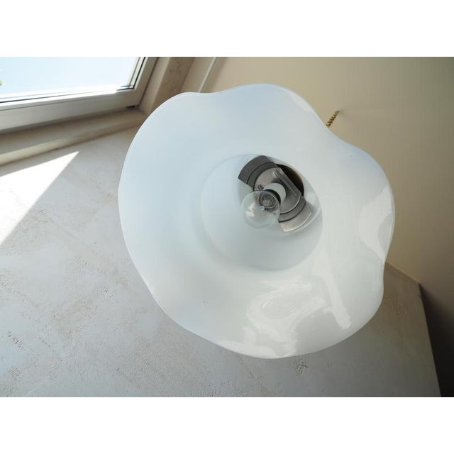 Mid-Century Glass Chandelier, Czechoslovakia, 1960s For Sale - Image 6 of 11