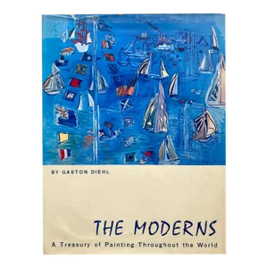 " the Moderns : A Treasury of Painting Throughout the World " Vintage 1978 Lithograph Print Hardcover Modern Art Book