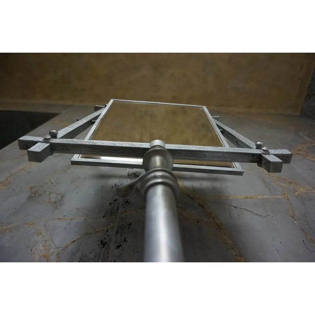 Antique French Cast Iron Adjustable Shaving Stand For Sale - Image 14 of 18