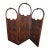 Art Nouveau Three-Panel Hand Carved Oak Screen Military or Musical Dressing Screen For Sale